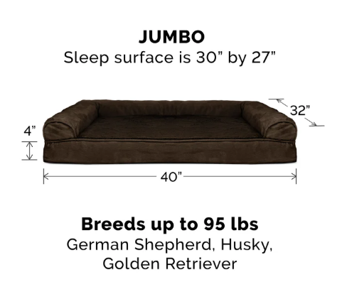 Good Dog Bed for Golden Retrievers: Furhaven Sofa Bed