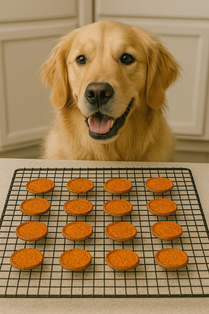 homemade sweet potato dog treats 
Step 5: Cool Completely