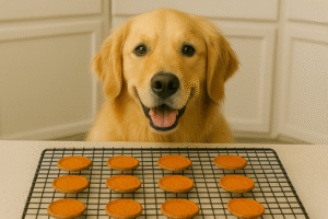 Read more about the article Baked Home Made Sweet Potato Dog Treats – Easy, Healthy & Crunchy